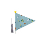 Beveiligingsvlag Pexkids Rocket Blue met raketafdruk - afbeelding 1