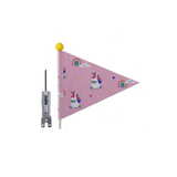 Beveiligingsvlag Pexkids Unicorn Pink met eenhoornprint - afbeelding 1