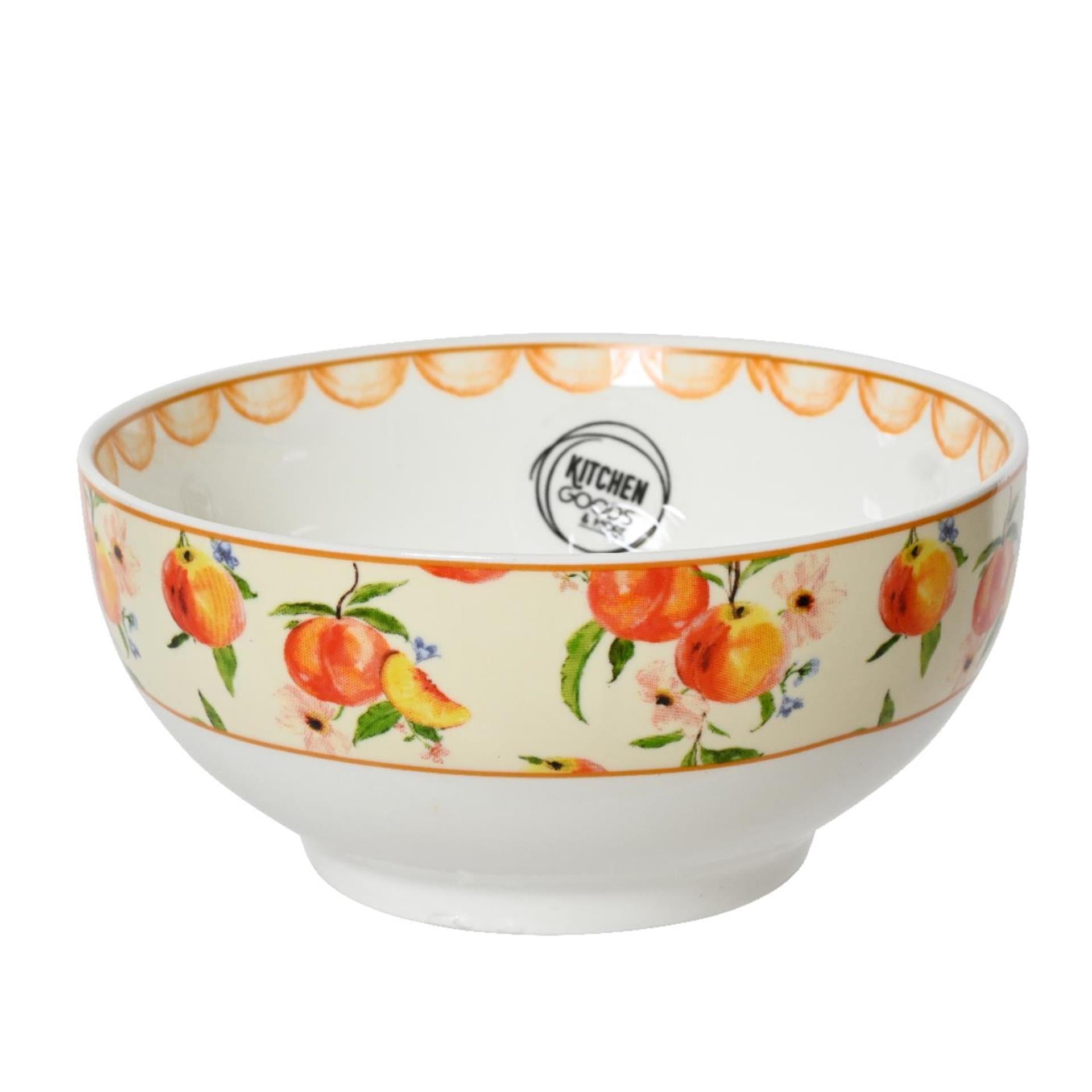 Decoris schaal porselein ø15cm perzik