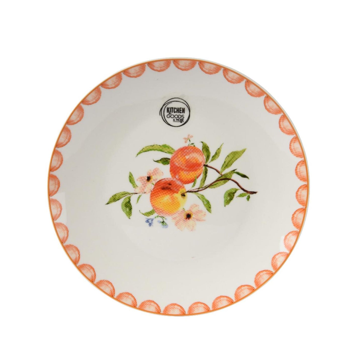 Decoris ontbijtbord perzik porselein ø20cm