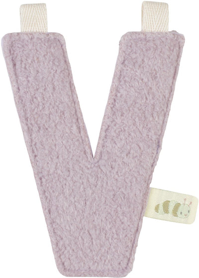 Little dutch slinger element - letter v - paars