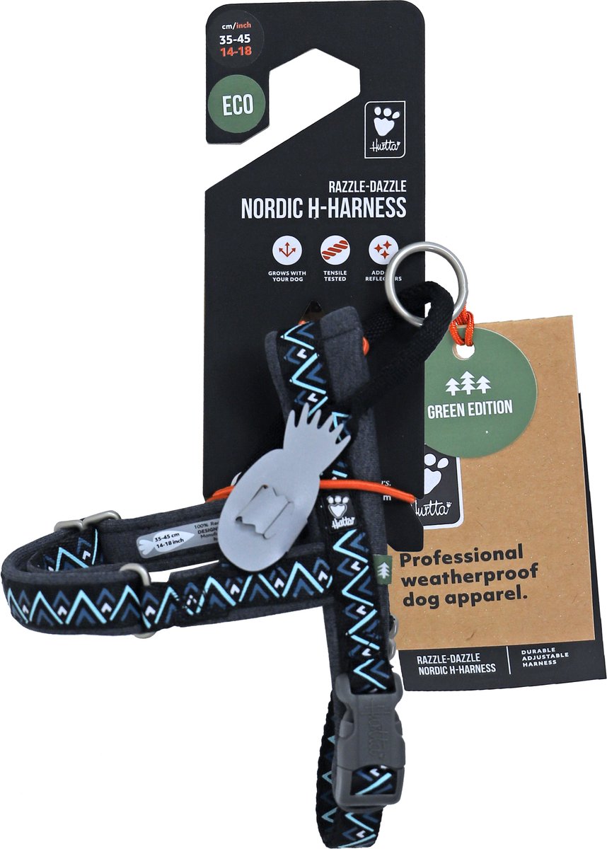 Hurtta razzle-dazzle h-harness blackberry