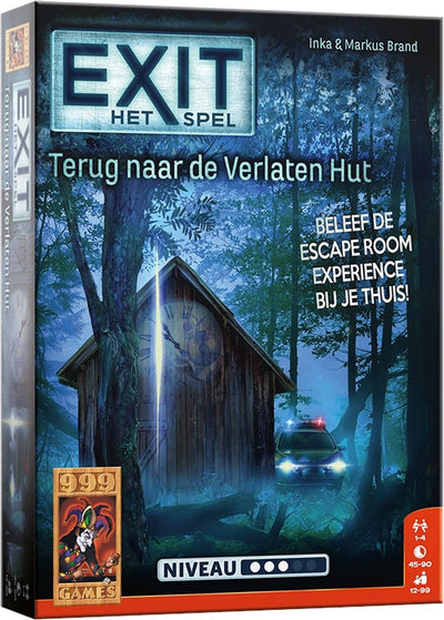 999games 999 games - exit - terug naar de verlaten hut - breinbreker - escape room spel