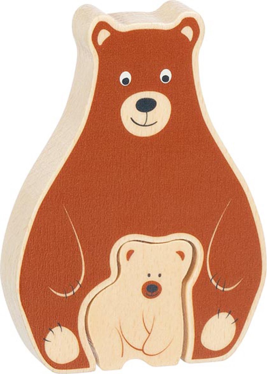 Goki houten puzzel staand beert, 2st.