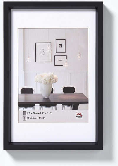 Walther steel style - kunststof lijst - fotoformaat 15x20 cm - zwart