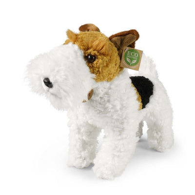 Pluche fox terriër 30 cm eco-vriendelijk