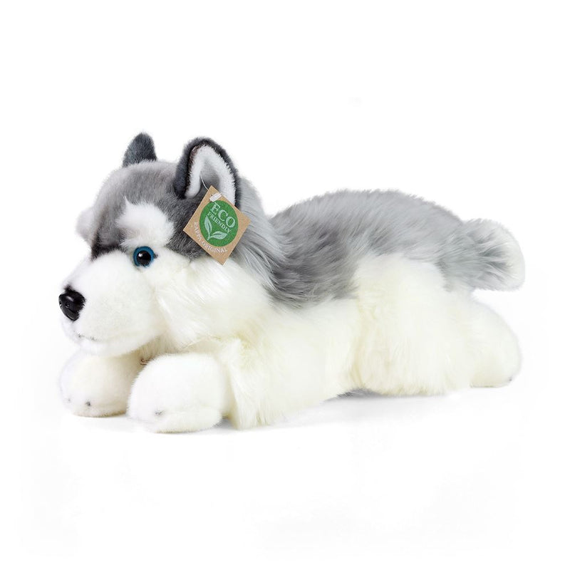 Pluche husky 30 cm eco-vriendelijk