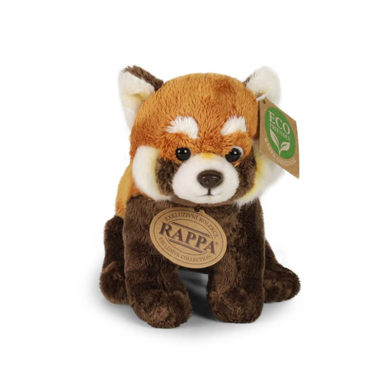 Pluche rode panda 18 cm eco-friendly