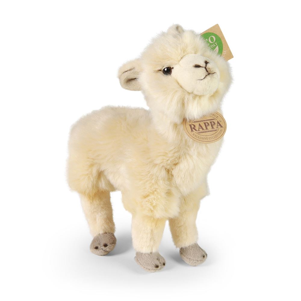 Pluche witte alpaca 23 cm eco-vriende
