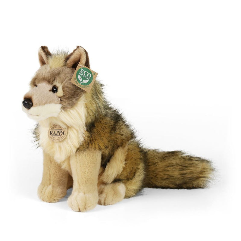 Pluche coyote wolf 24 cm eco-vriendelijk