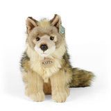 Pluche coyote wolf 24 cm eco-vriendelijk - afbeelding 2