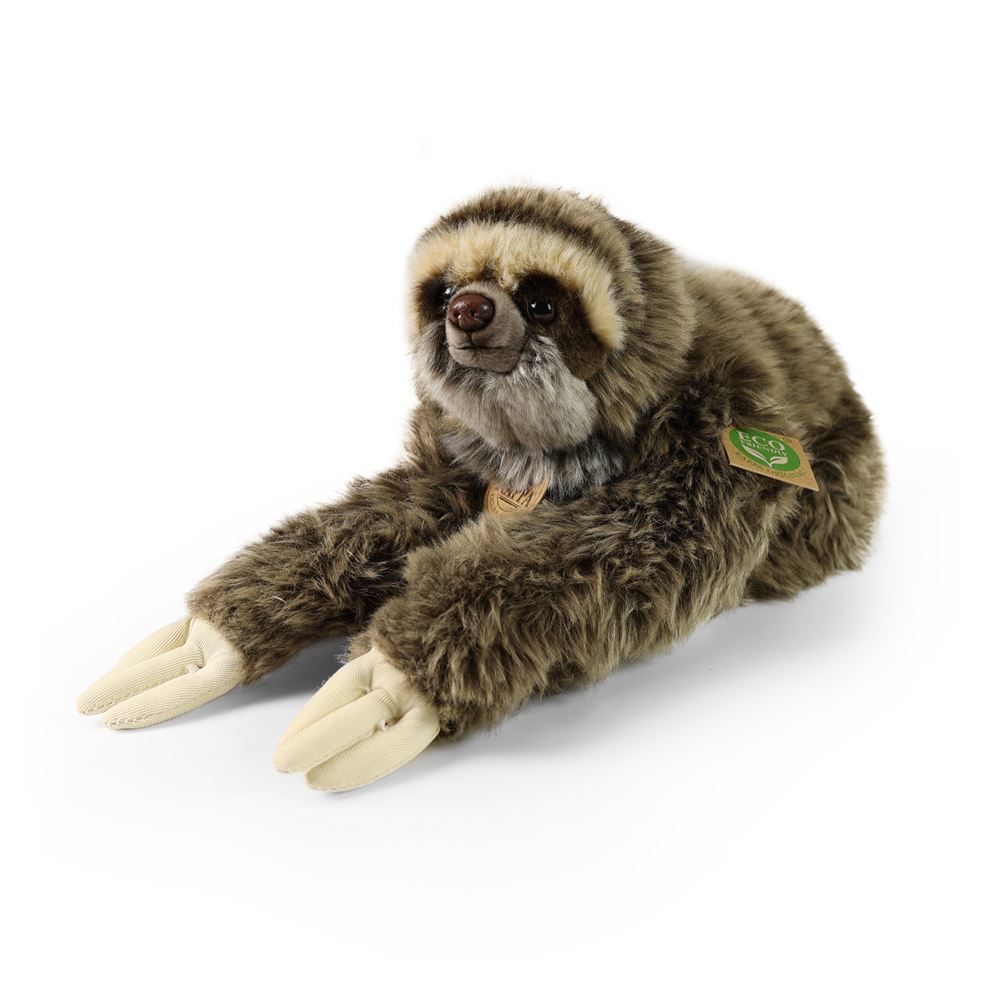Pluche luiaard 30 cm eco-vriendelijk