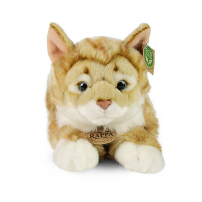 Pluche rood gestreepte kat 40 cm eco-fri