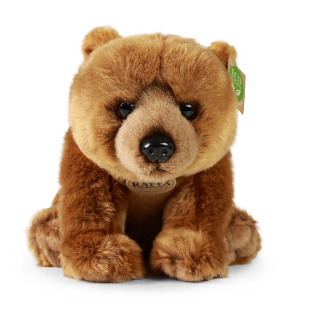 Pluche grizzly beer 30 cm eco-vriendelij