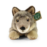 Pluche wolf 23 cm eco-friendly | 2 stuks - afbeelding 2