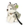 Pluche husky hond 28 cm eco-vriendelijk