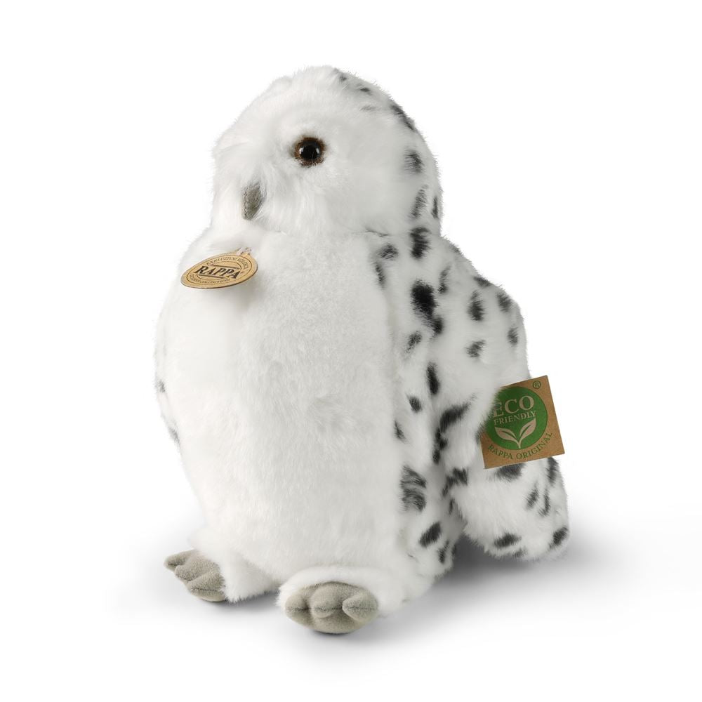 Pluche witte uil 28 cm eco-vriendelijk