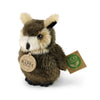 Pluche grote gehoornde uil 13 cm eco-fri