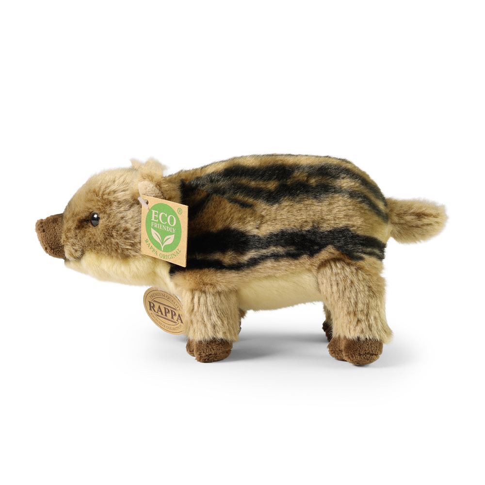 Pluche wild zwijn (biggetje) 21 cm eco-v