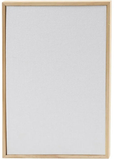 Creativ company canvas paneel met lijst 15,8x23,8 cm 280 gr wit
