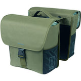 Basil dubbele fietstas go mik 32 liter 14 x 27 x 31 cm - donkergroen - afbeelding 1