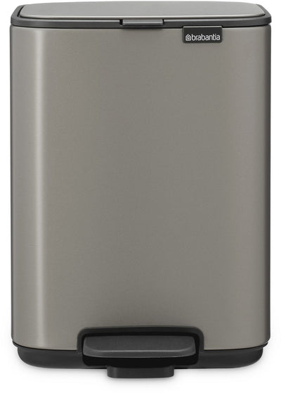 Brabantia bo pedaalemmer - 4 liter - badkamer - platinum
