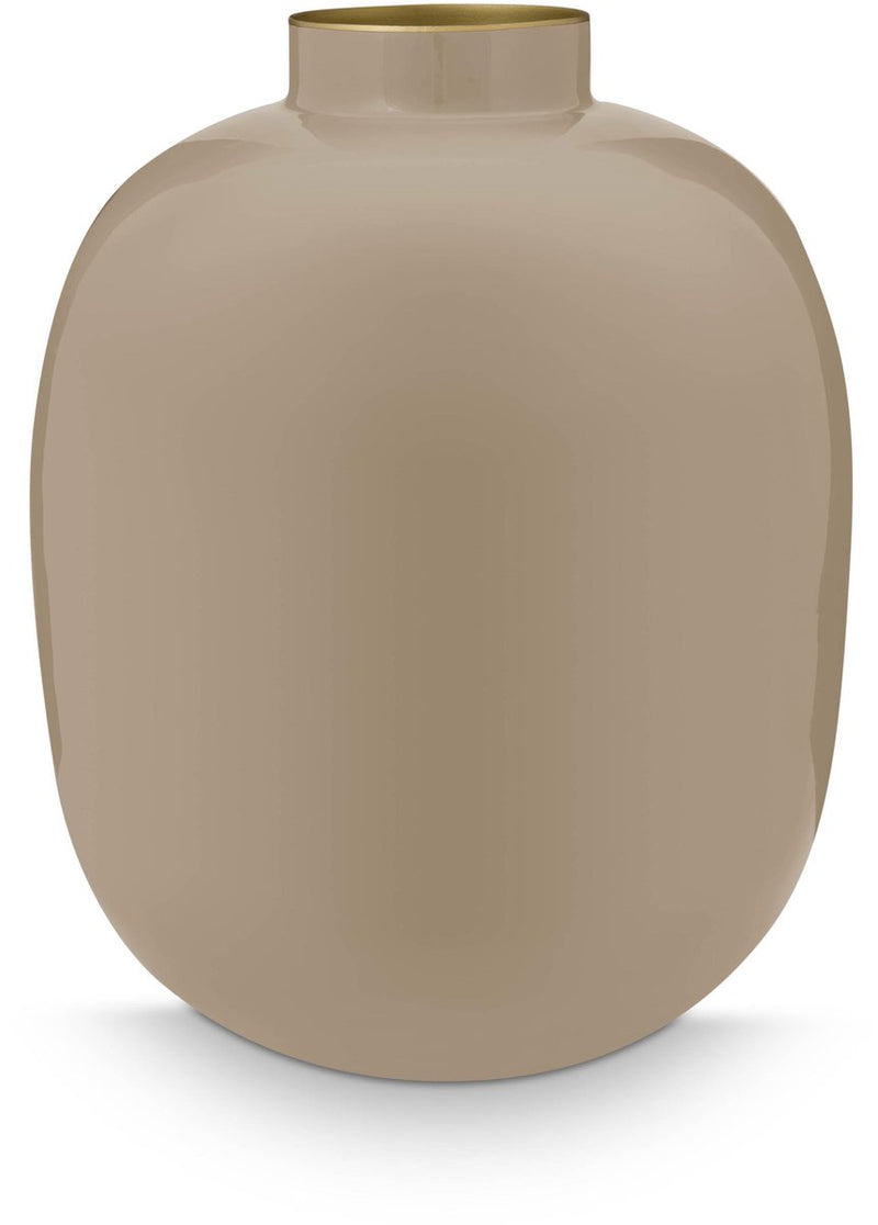 Pip studio - vaas - khaki - ijzer - 25x32cm