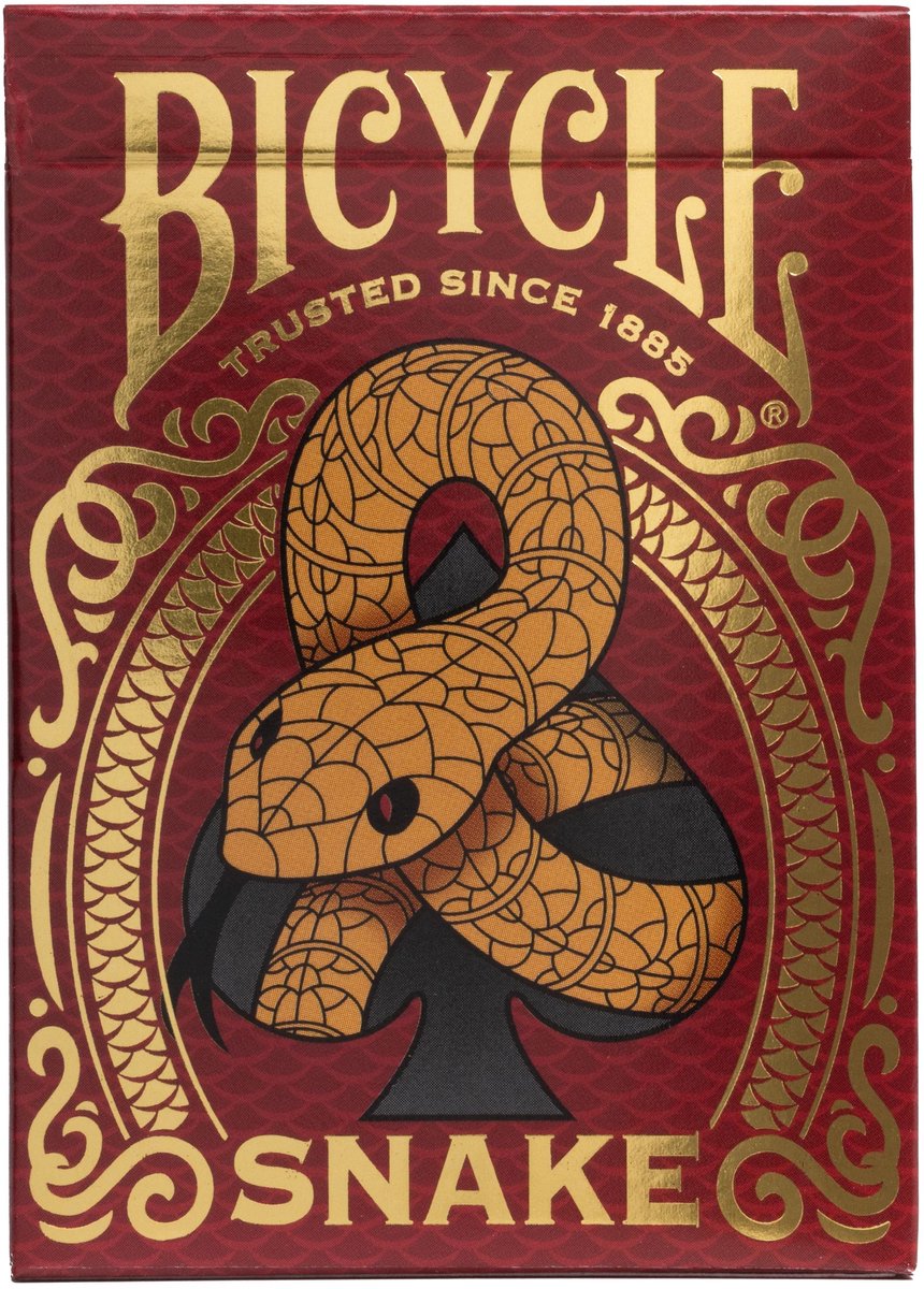 Bicycle snake - premium speelkaarten - poker - creatives