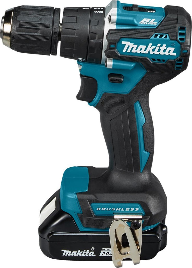 Makita dhp487raj accu klop- schroefboormachine 18v 2.0ah in mbox