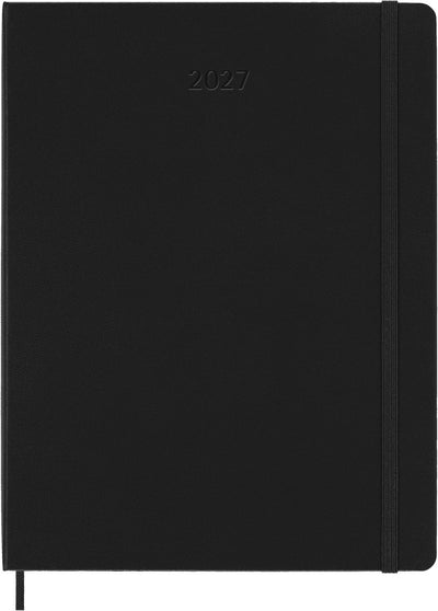 Moleskine 12 maanden agenda - 2027 - wekelijks - xl - harde kaft - zwart