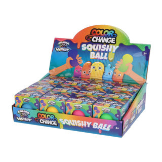 Amazing cool fidget squishy color change bal 6,5 cm assorti | 12 stuks