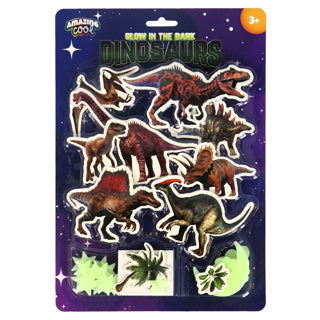 Amazing cool dino glow in the dark set | 6 stuks