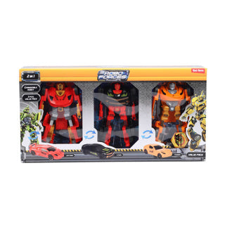 Toi-toys roboforces transformeer auto robot, 3st.