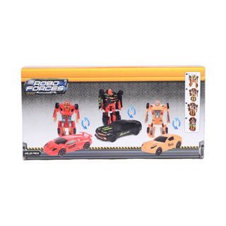 Toi-toys roboforces transformeer auto robot, 3st.