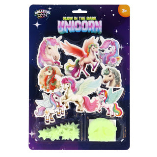 Amazing cool unicorn glow in the dark set | 6 stuks