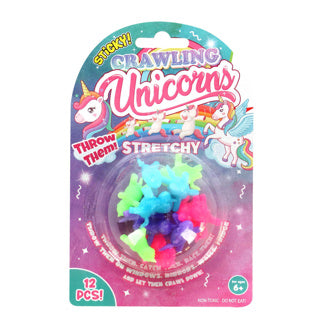 No brand unicorn kruipende sticky raamlopers 12 stuks | 12 stuks