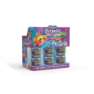 Magic jellykins - verrassingsknuffel in pot - water geactiveerd squishy speelgoed met magische transformatie - 1 stuk (1 van 20 verrassingen) - 7,6 cm