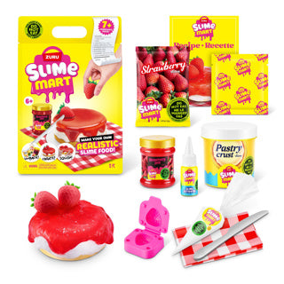 Slime mart boodschappentas toetje 4 assorti | 12 stuks