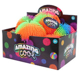 Amazing cool pufferbal 20 cm rainbow assorti | 6 stuks - afbeelding 1