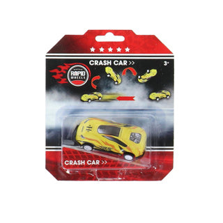 Rapid wheels crash auto met frictie en 360º spin en salto assorti | 8 stuks