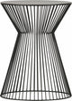 Woood suus bijzettafel - metaal - zwart - 46x ø35