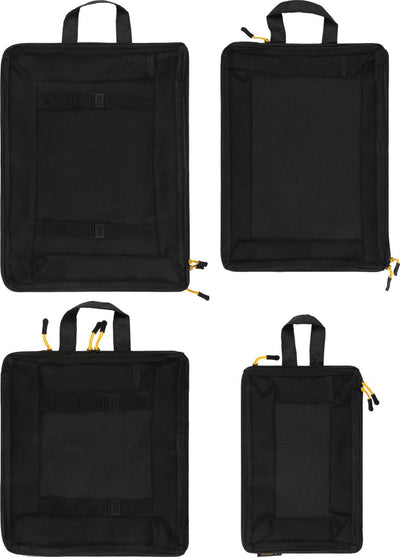 Abbey camp packing cubes compressie - set van 4 - rpet - frankfurt-004 - zwart