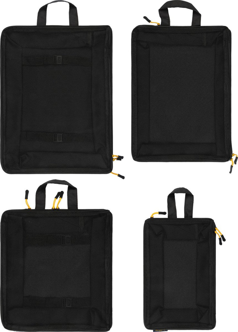 Abbey camp packing cubes compressie - set van 4 - rpet - frankfurt-004 - zwart