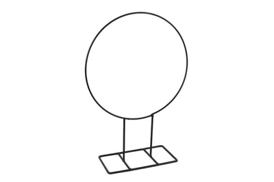 Hbx natural living standaard met ring ø28x10xh40cm zwart