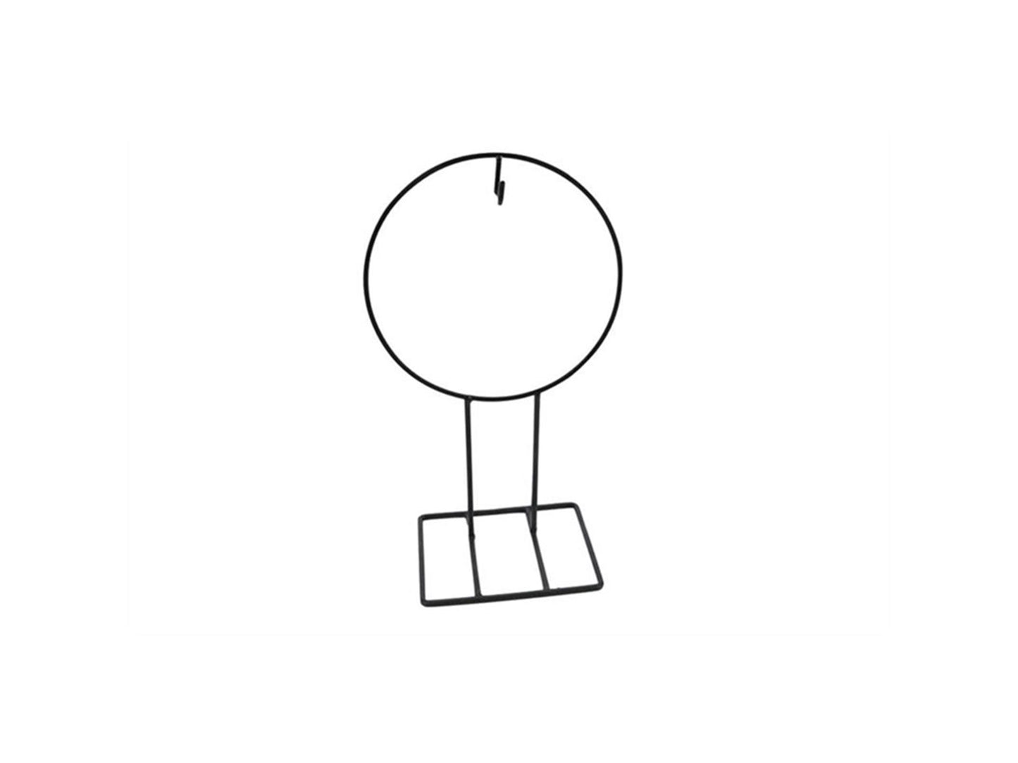 Hbx natural living kranshanger op voet 26xh47cm zwart