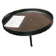 Hbx natural living kandelaar op pin voor stompkaars 2 stuks ø8,5xh8,2cm zwart