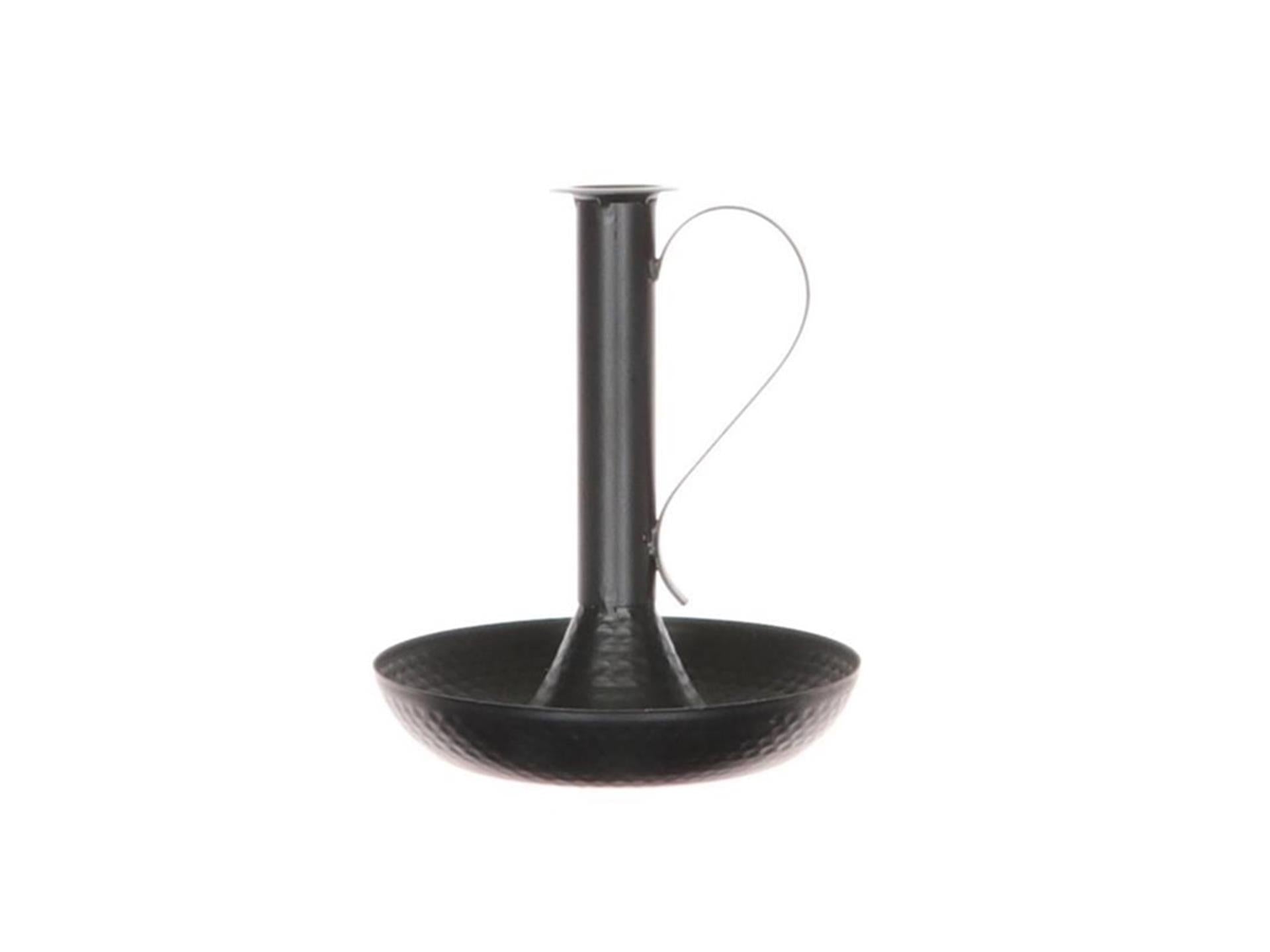 Hbx natural living kandelaar portable d20.0h23.0 zwart