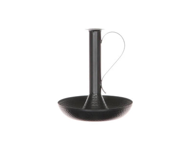 Hbx natural living kandelaar metaal d20.0h23.0 zwart