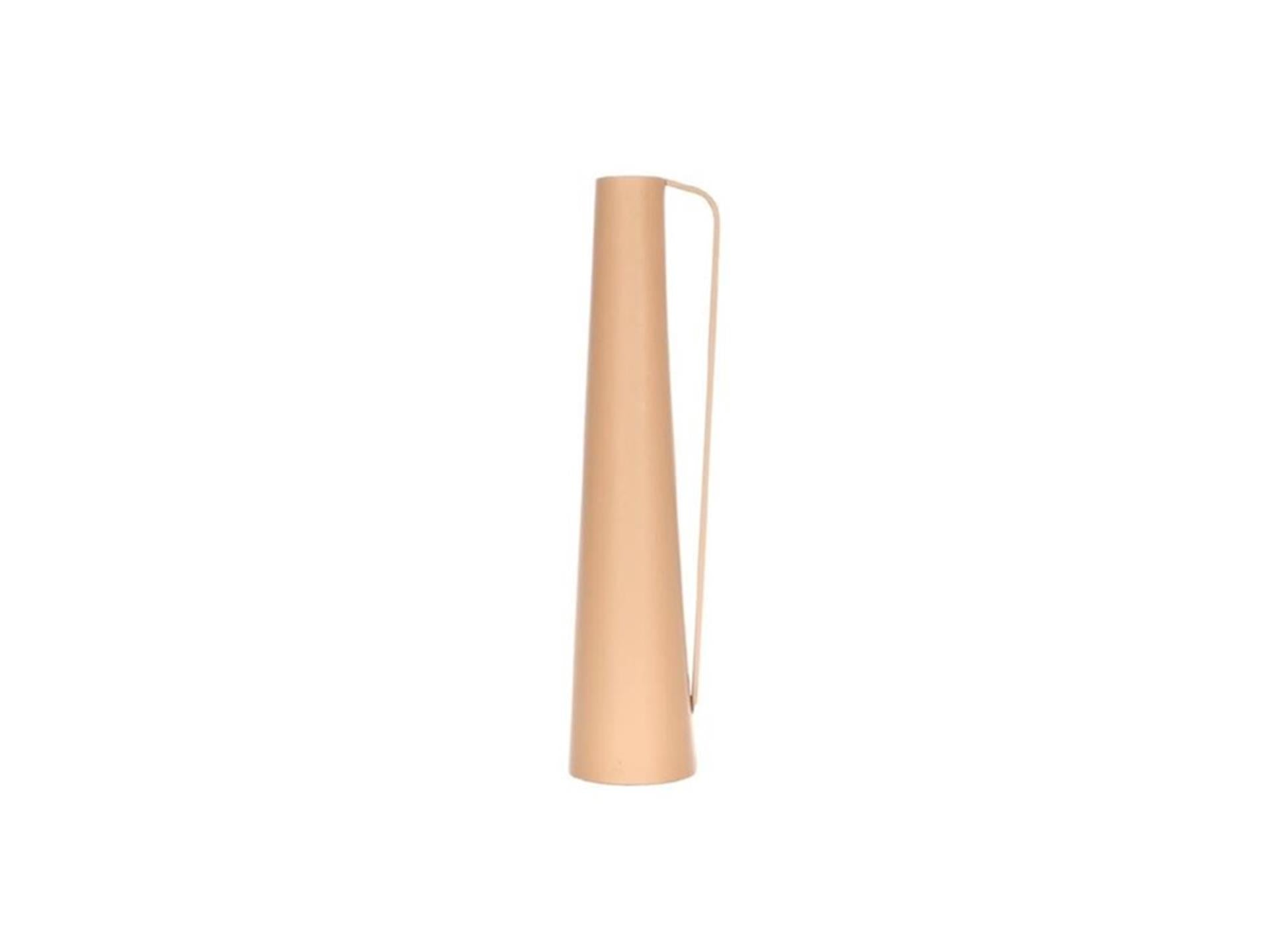 Hbx natural living vaas prime 13.4x11.5xh52cm koffie kleur