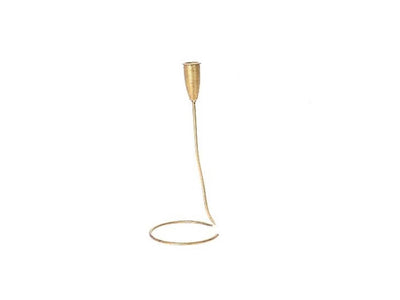 Hbx natural living kandelaar astan metaal 11,5xh38,3cm goud